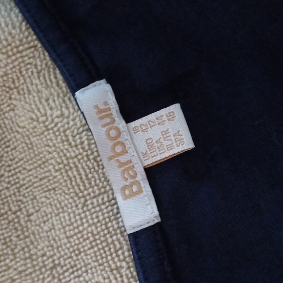 Barbour Lovell cotton Logo embroidered long sleeve navy shirt 12 top - Picture 12 of 13